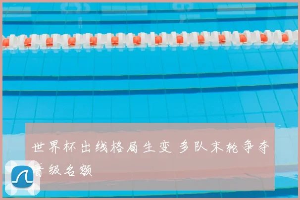世界杯出线格局生变 多队末轮争夺晋级名额